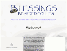 Tablet Screenshot of blessingsbeardies.com